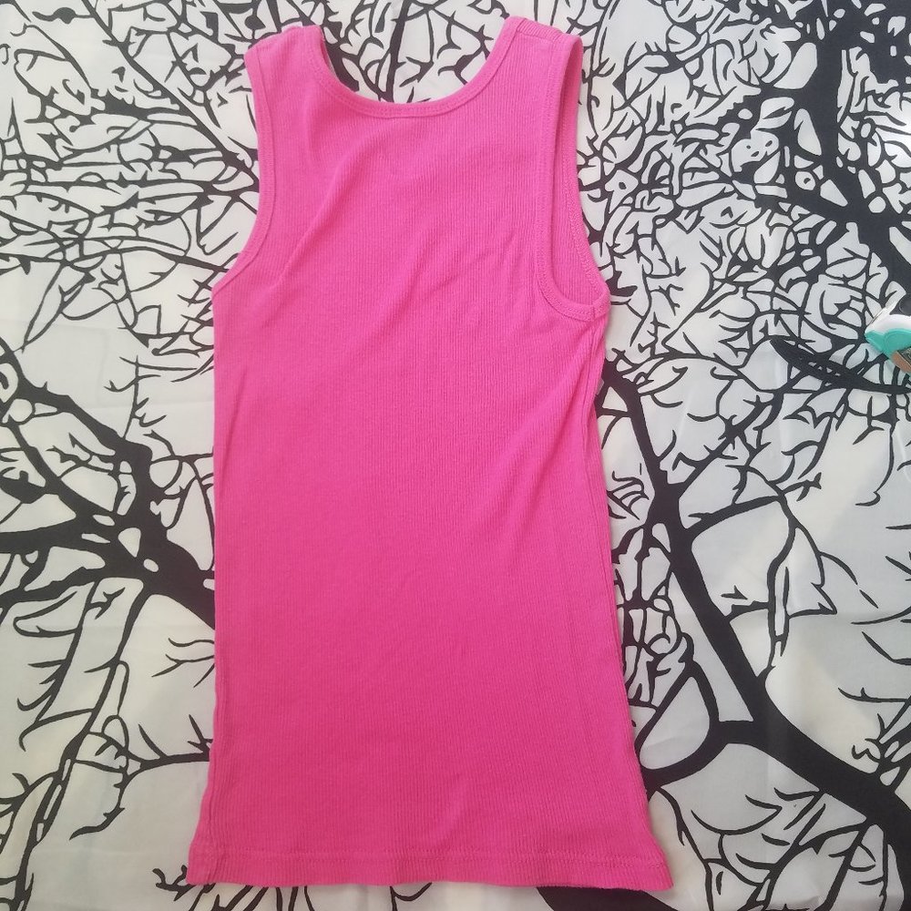 4/$25 Duck Commander | Pink Ribbed Tank Top XS - Picture 6 of 7
